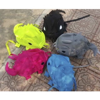 [Rẻ vô địch] Balo vải lưới khủng long quái vật cá sấu chống nước đựng vừa mũ fullface, laptop 13inch các loại...