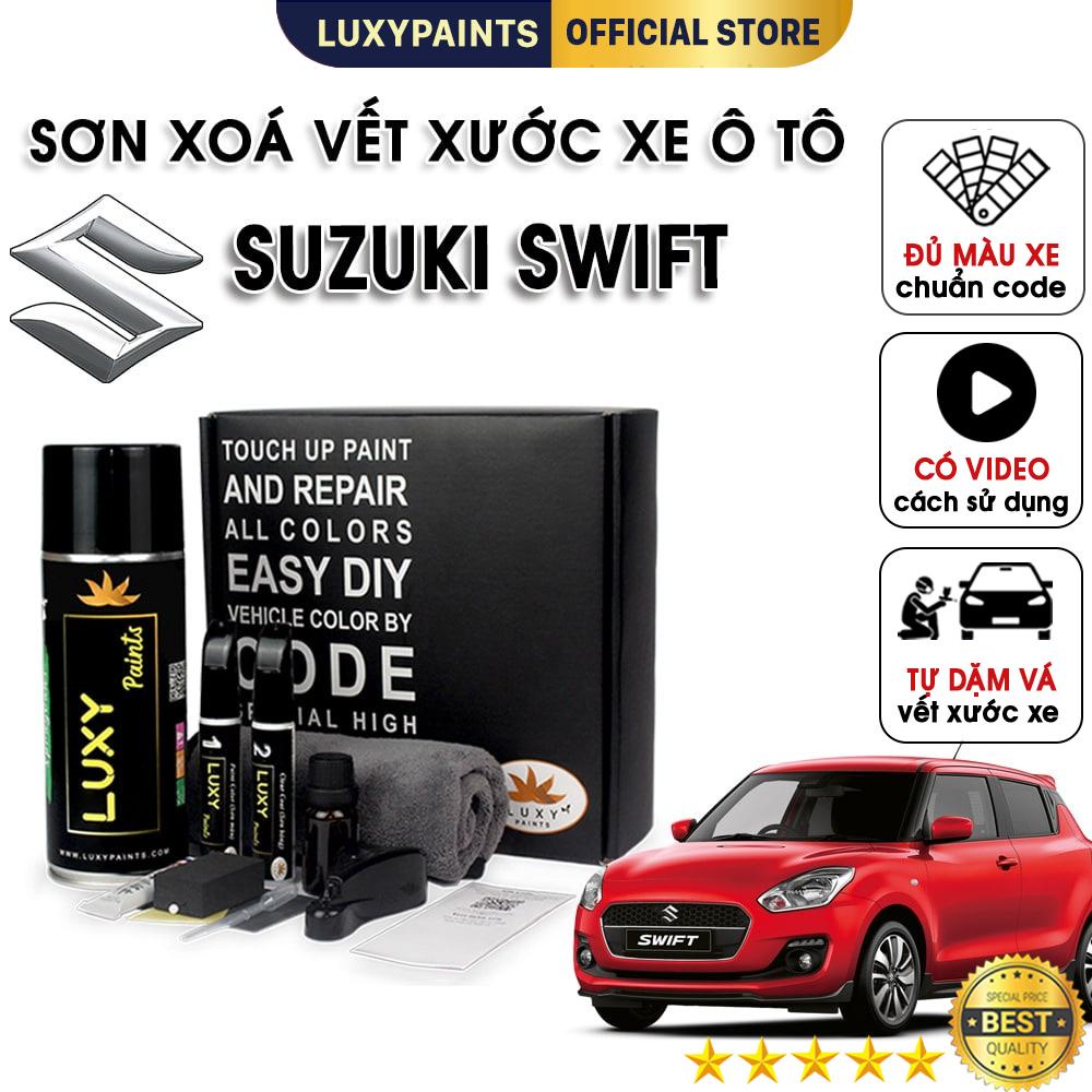 Sơn xóa vết xước xe ô tô Suzuki Swift LUXYPAINTS, màu chuẩn theo Code dễ sử dụng độ bền cao - LP01SUSW