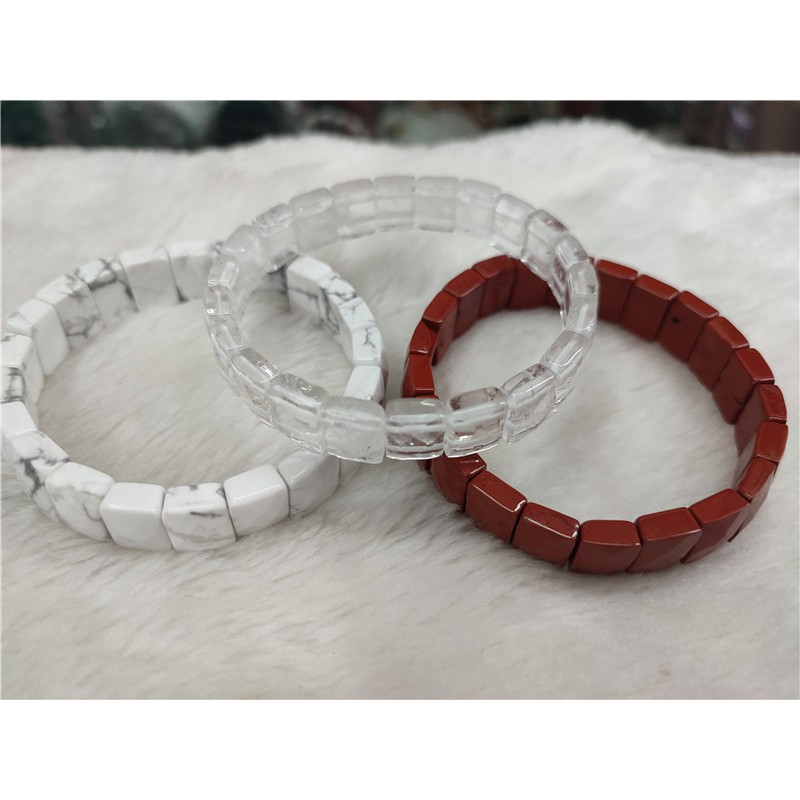 Vòng Tay Chuỗi Hạt Đá Tự Nhiên Màu Cầu Vồng Thời Trang