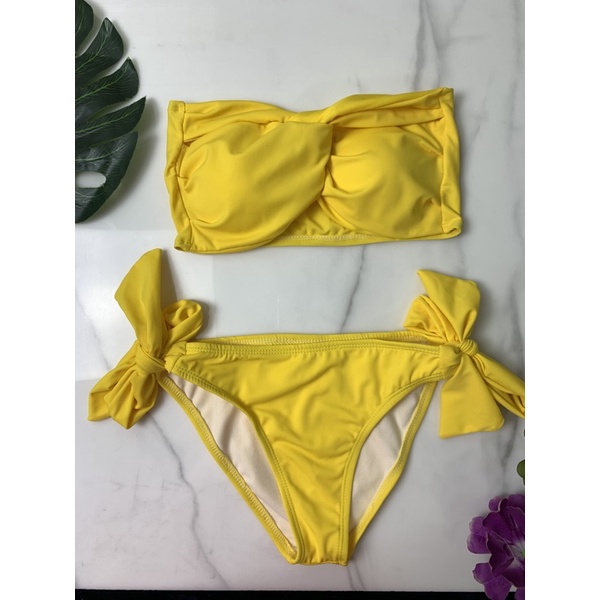[Sẵn Hàng] Bikini 2 mảnh áo xoắn cup ngực quần buộc nơ [ Full Màu]