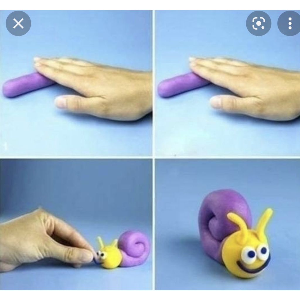 2 cặp mắt thú nhựa (4 mắt) chơi cùng bột nặn đất nặn an toàn cho bé Takacol (khách mua kèm deal 0đ được mua số lượng 5)