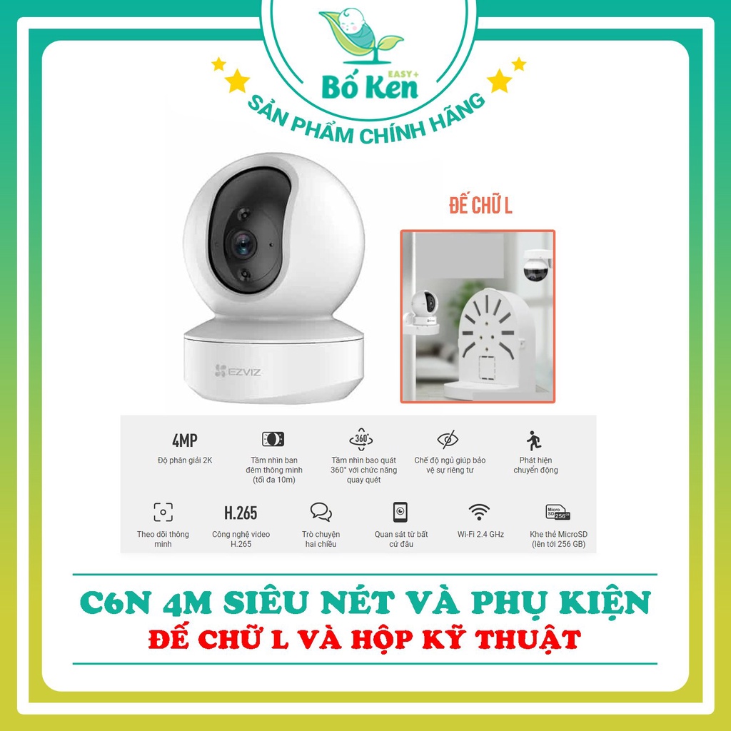 CAMERA WIFI THEO DÕI EZVIZ C6N XOAY 340 ĐỘ [100% HÀNG CHÍNH HÃNG]