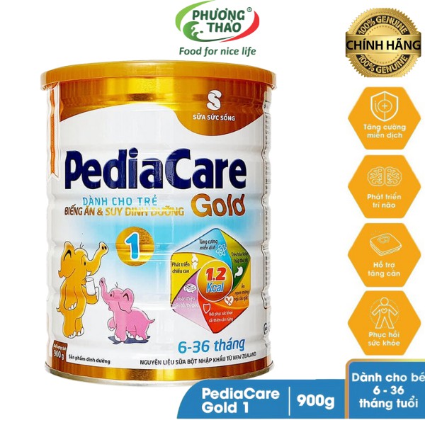 Combo 3 LonSữa Pediacare Gold 1 900g (PEDIA CARE) Date T09.2023