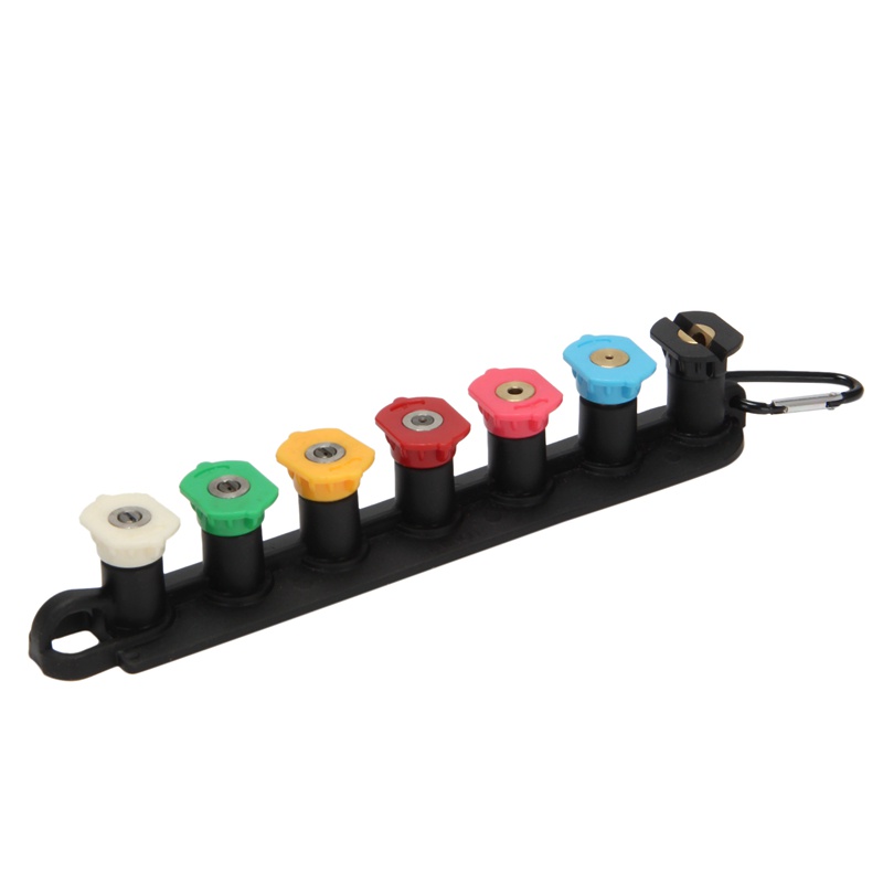 Bộ Vòi Phun Áp Suất Cao Có Giá Đỡ Vòi Phun 7 Đầu Phun 1 / 4 Inch Kết Nối Nhanh 4000 PSI