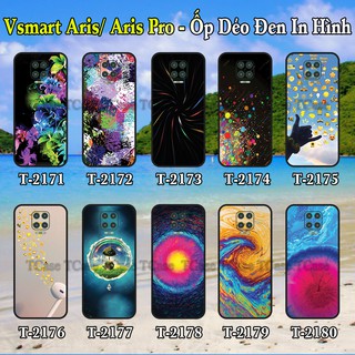 Ốp lưng Vsmart Aris/ Aris Pro dẻo đen in hình Đa Sắc Màu