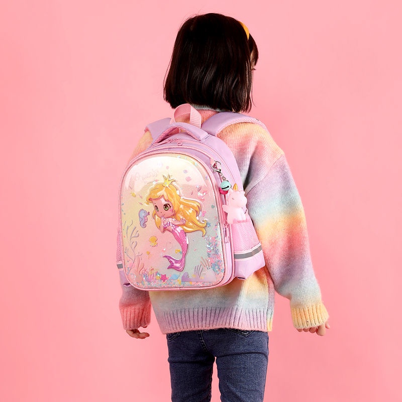 Balo Đi Học Đính Kim Tuyến Thời Trang Cho Bé Gái Lớp 1-2-3-4