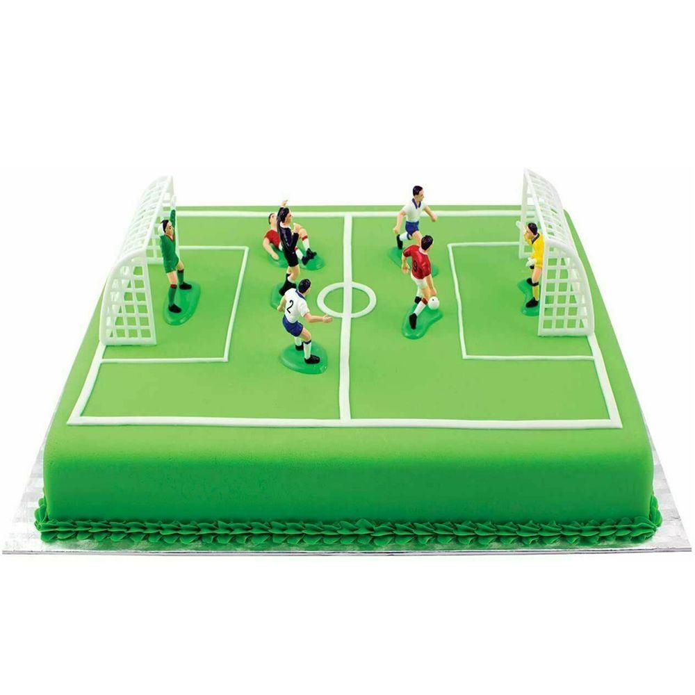 Set 9 Topper Cắm Trang Trí Bánh Kem Hình Quả Bóng Đá
