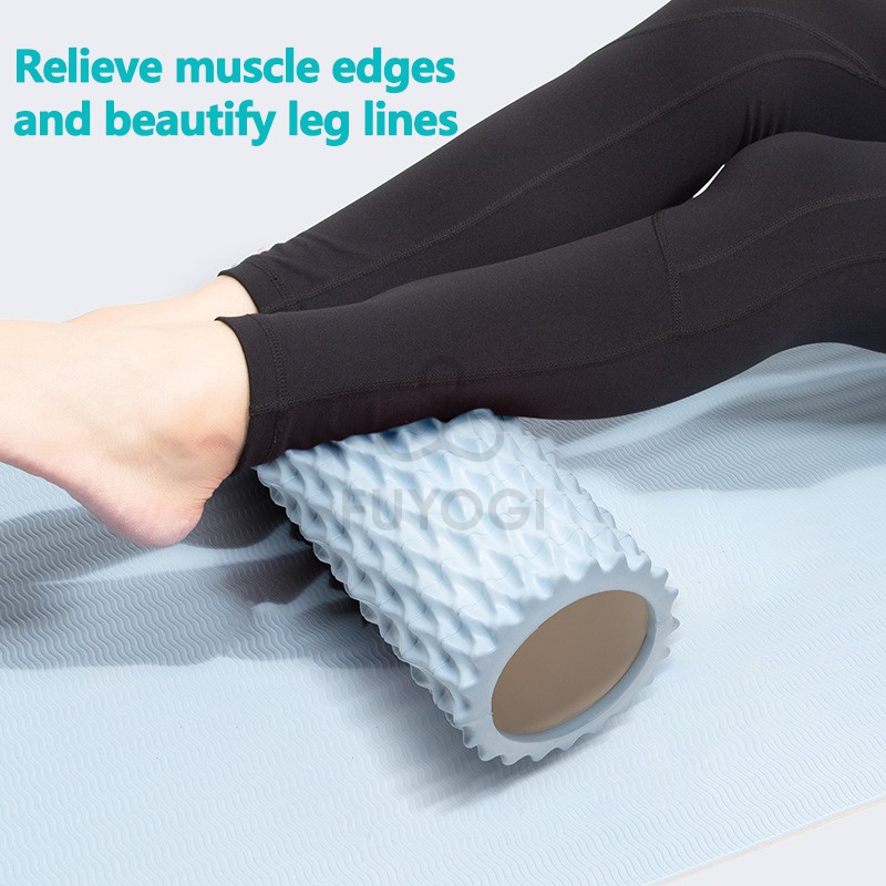 Foam Rollers Stovepipe Muscle Relaxation Yoga Column Spike Massage Stick Fitness Roller Fascia Spike Tooth Foam Shaft