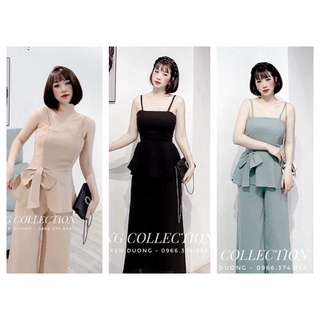 Set áo 2 dây nơ eo + quần suông