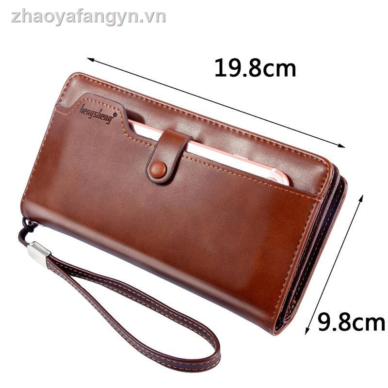 Ví dài khóa kéo phong cách Hàn Quốc thời trang cho nam