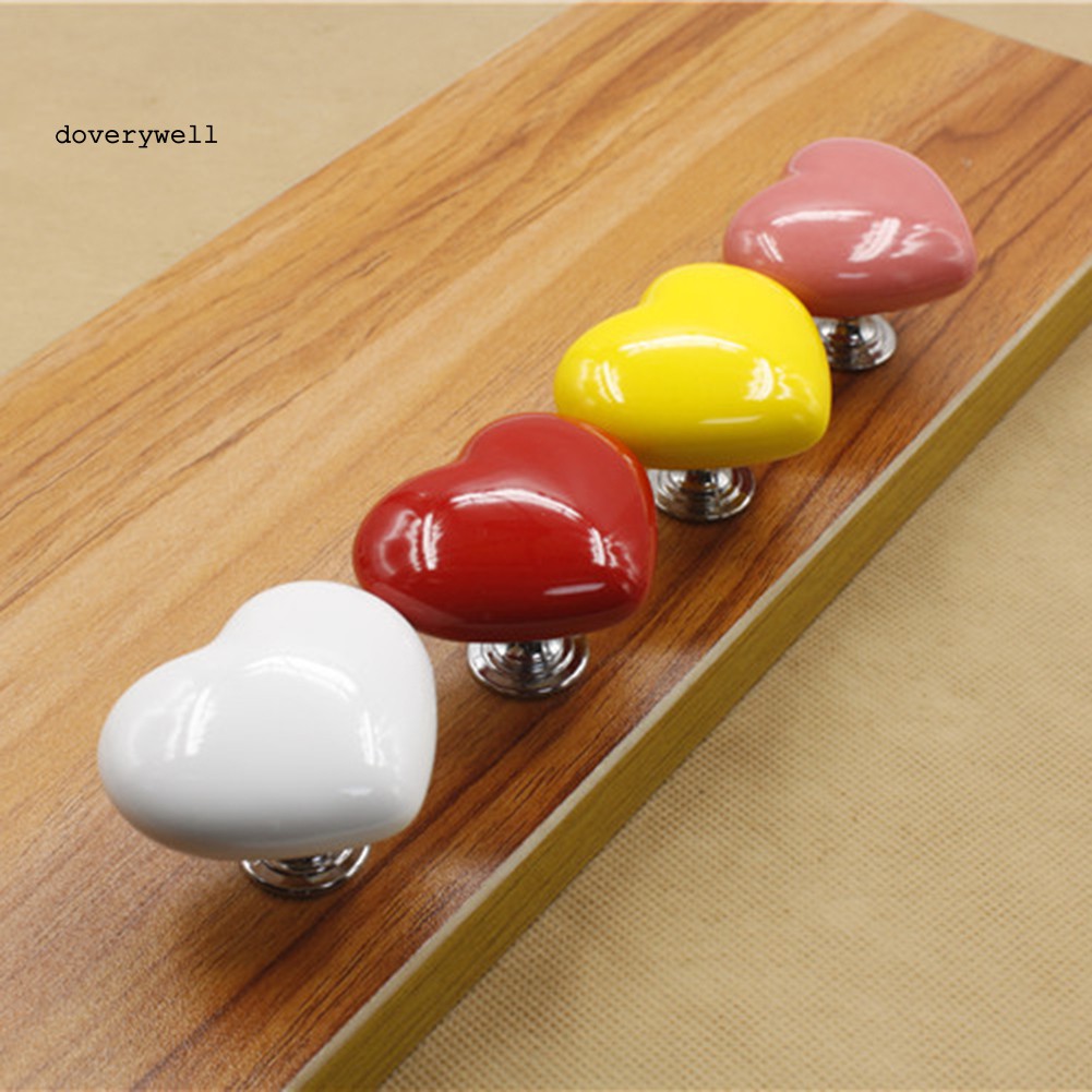 Tay Nắm Cửa Tủ Hình Trái Tim Bằng Gốm