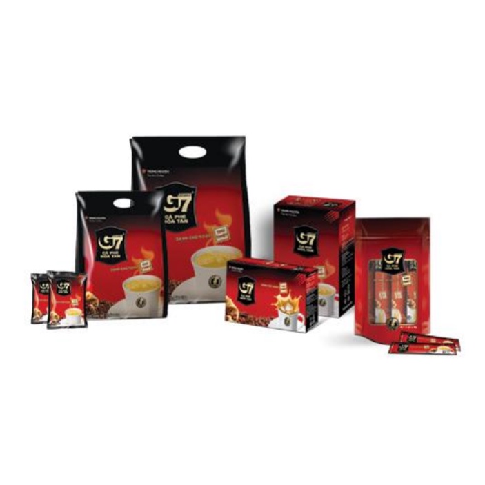 Cà Phê Sữa G7 3in1 Hộp 18 Gói / Hộp 21 Gói / Bịch 50 Gói Trung Nguyên (Có Tem Xác Thực Chính Hãng)