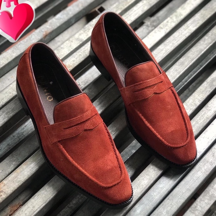 Giày lười nam đẹp cao cấp chất da bò thật bh 12 tháng kiểu dáng Penny Loafer thanh lịch - Mã T139
