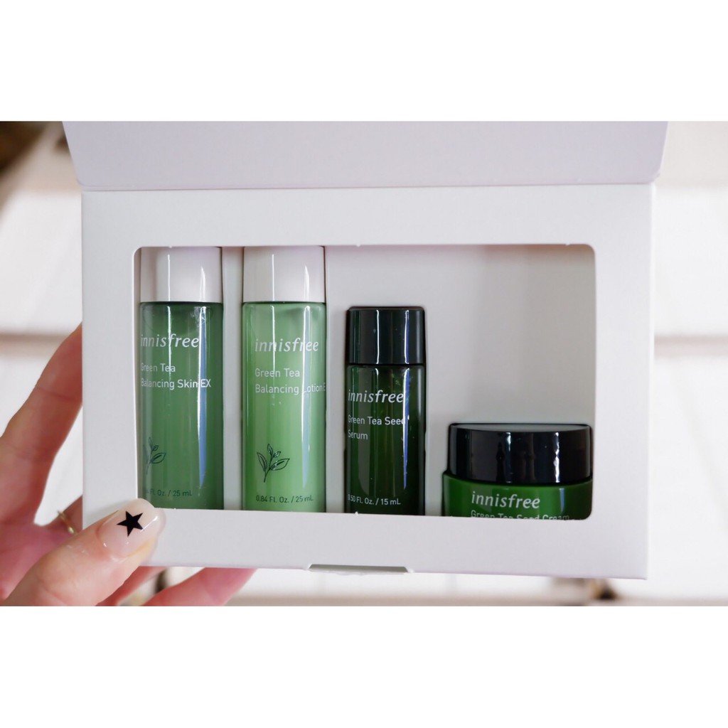 Sample Bộ Kit Trà Xanh Innisfree Green Tea Special Kit Mini size | BigBuy360 - bigbuy360.vn