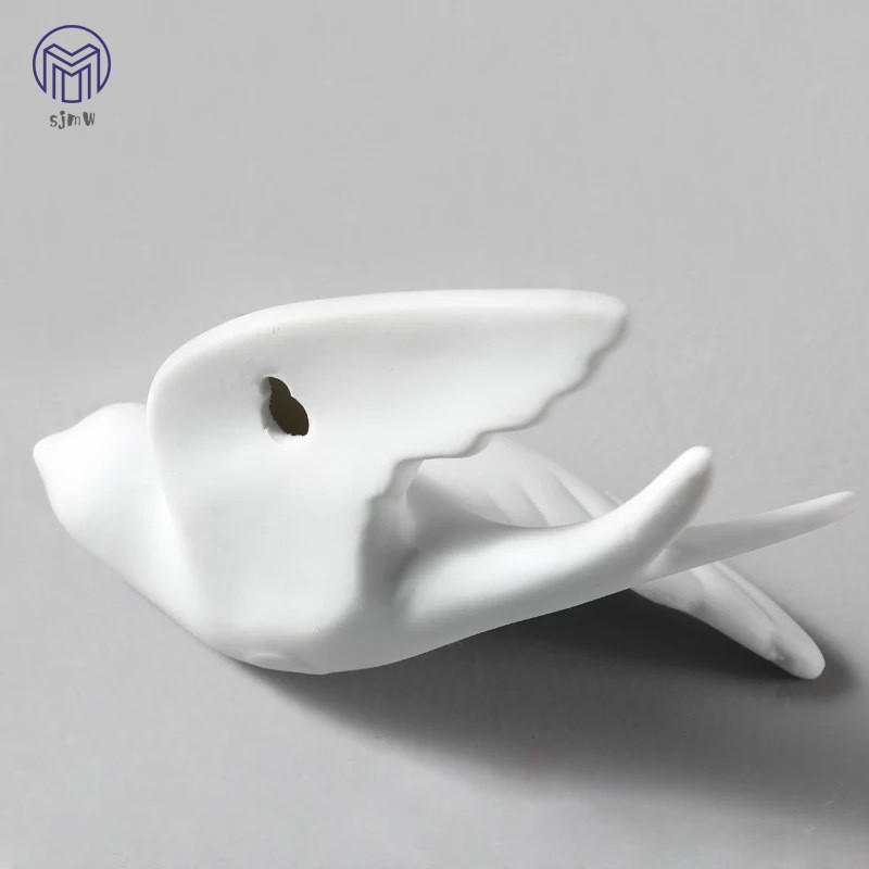 Mô hình chú chim bằng gốm 3D dành cho trang trí tường