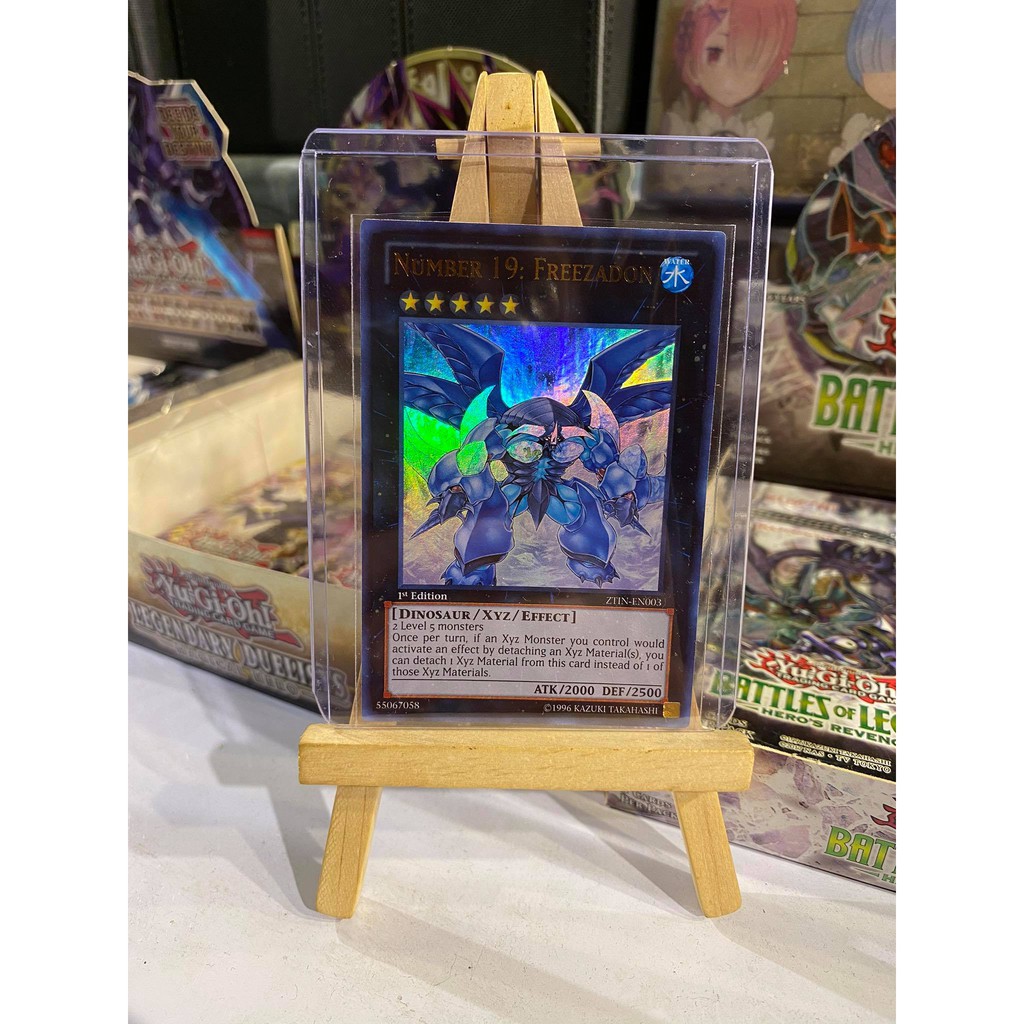 Lá bài thẻ bài Yugioh Number 19 Freezadon - Ultra Rare - Tặng bọc bài nhựa bảo quản