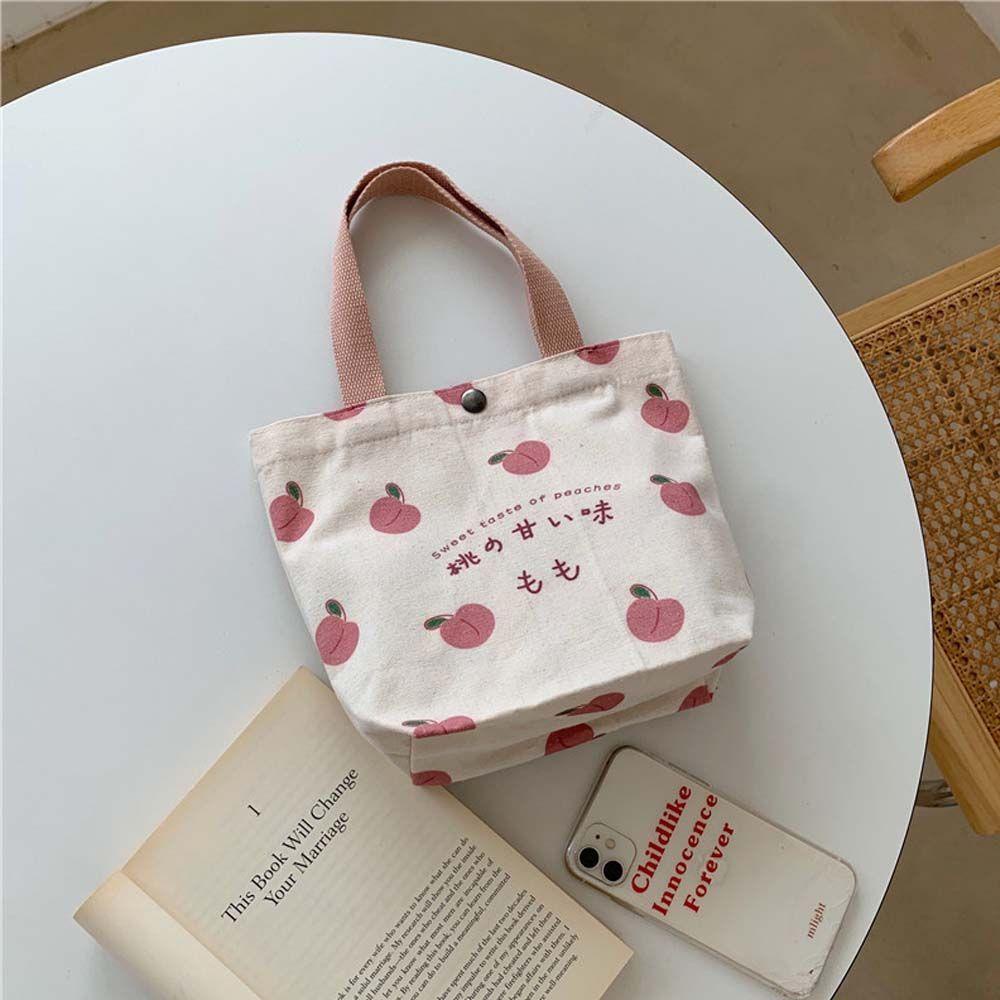 LILYES Túi Đựng Hộp Cơm Trưa / Tiền Xu Họa Tiết Hoạt Hình Dễ Thương Cho Nữ