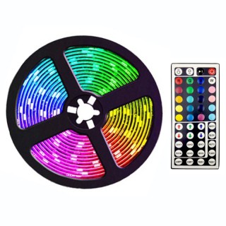 Đèn Led Tiktok dây dài 5m 5050RGB SMD chống nước với điều khiển từ xa 44 IR