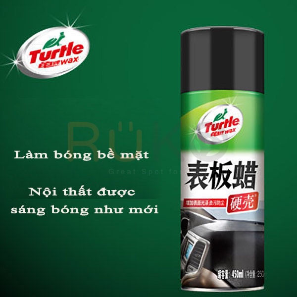 Turtle G-365 Chai xịt chuyên bảo dưỡng,làm sáng bóng nội thất xe ô tô, gia đình... như mới