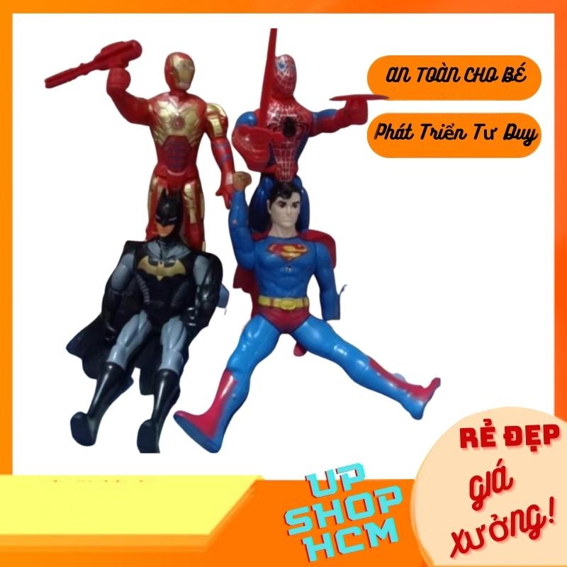 Siêu nhân đồ chơi cỡ lớn Siêu nhân, Người Nhện, Batman, Người Sắt trọn bộ chiến binh