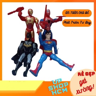Siêu nhân đồ chơi cỡ lớn Siêu nhân, Người Nhện, Batman, Người Sắt trọn bộ chiến binh