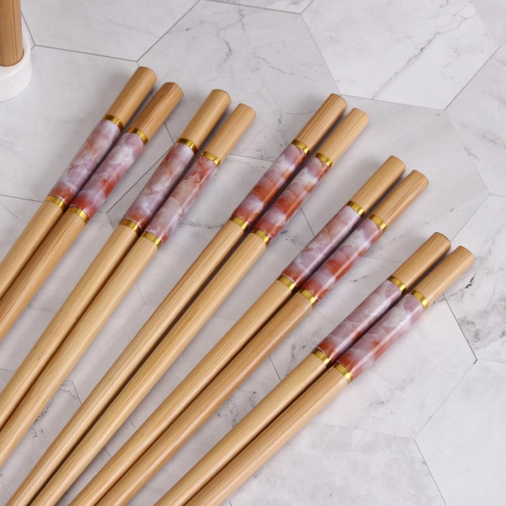 Bộ 5 Đôi Đũa Chống Trượt Phong Cách Trung Hoa