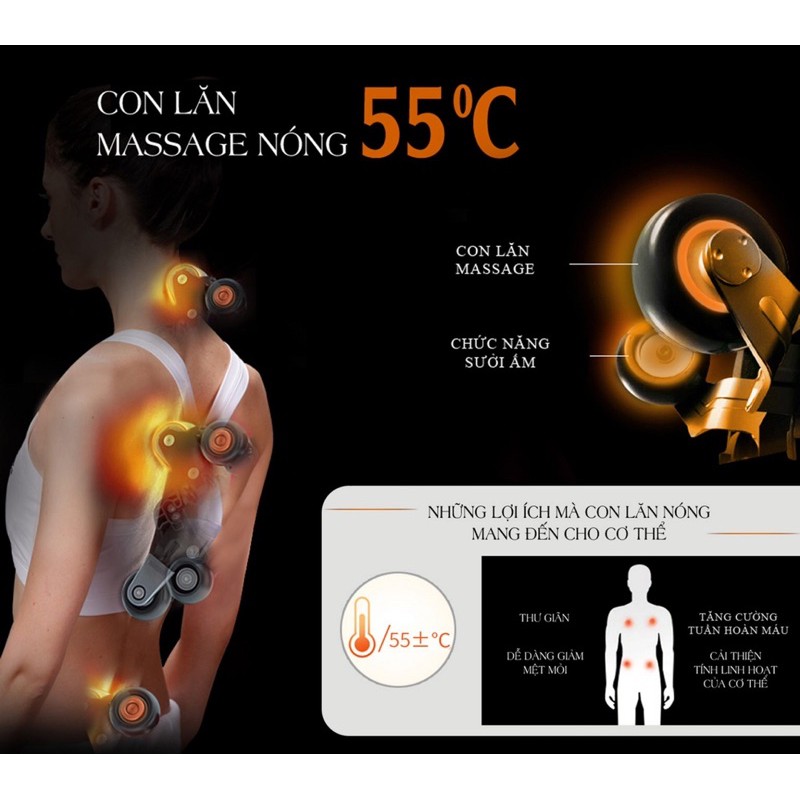 [HOT 2021 ] Ghế massage liên động tự động massage toàn thân thời thượng quý phái trị liệu Nhật Bản FUJIKIMA FJ-A1007