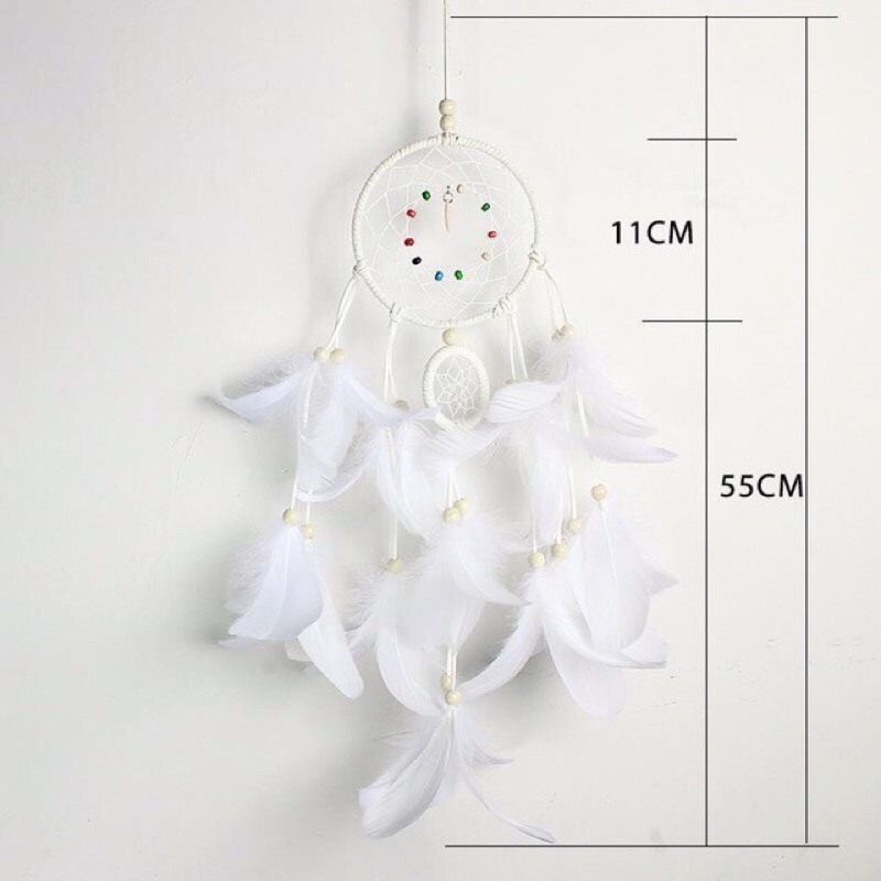 Dreamcatcher lưới bắt giấc mơ lông vũ treo tường trang trí decor phong ngủ