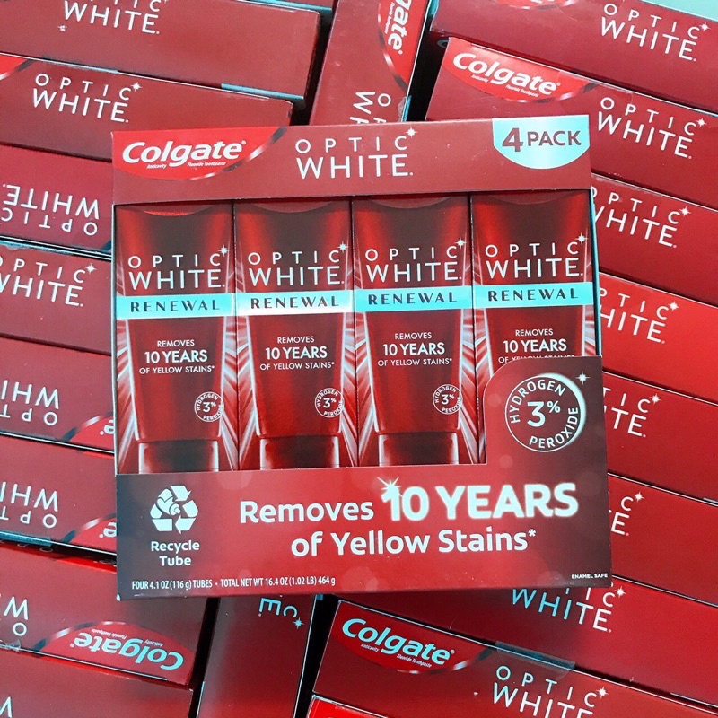 Kem đánh răng Colgate optic white 116g