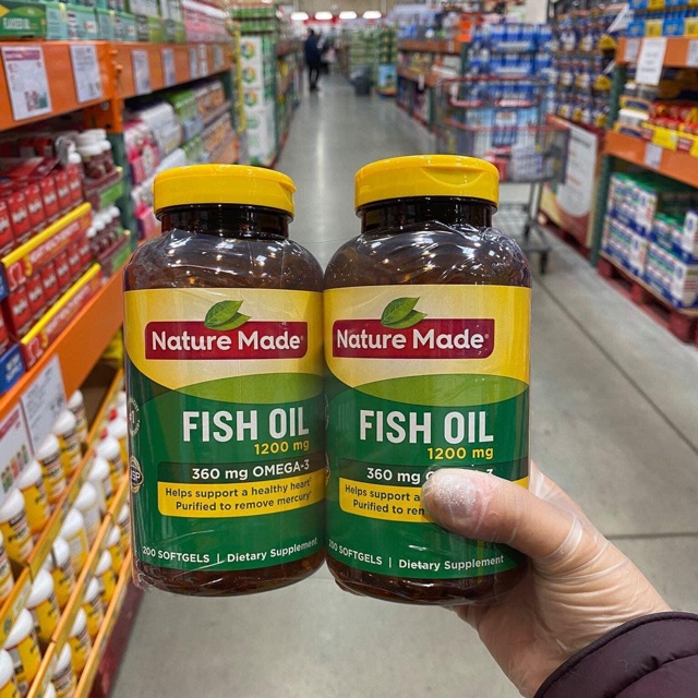 [MẪU MỚI] Dầu cá Omega 3 Nature Made Fish oil 1200mg - hộp 150 viên