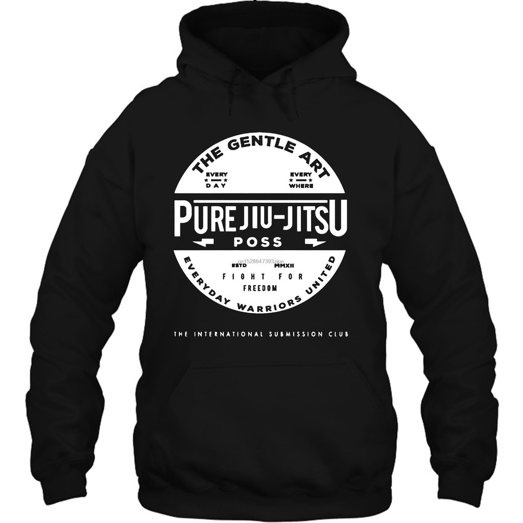 GUO YE Boutique Bán chạy Áo hoodie cotton trơn Jiu Jitsu Bj Grappling No Gi dùng làm quà tặng sinh nhật cho nam