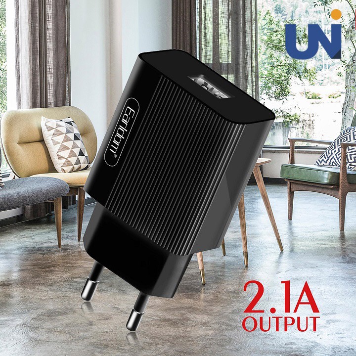 Củ Sạc iPhone Earldom AH-201 cổng kết nối USB 2.1A Cho Các Dòng Cáp Sạc Điện Thoại - IPhone Samsung Oppo Xiaomi Huawei | BigBuy360 - bigbuy360.vn