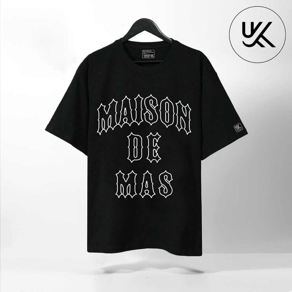 Áo thun tay lỡ MAISON DE MAS XANH LÁ to KKIMSHOP , Áo thun unisex nam nữ form rộng oversize chất liệu Cotton Thái