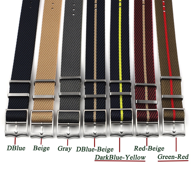 Dây Nylon Bện Thay Thế Chất Lượng Cao Cho Đồng Hồ Nato 20mm 22mm