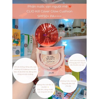 [Kèm lõi] Phấn nước Clio Kill Cover Glow Cushion bản mới