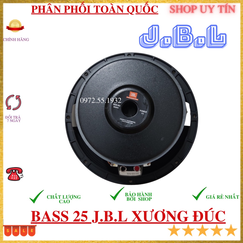 Loa bass 25 JB.L xương đúc khối từ 158 gân xếp tẩm dầu hàng cao cấp giá 1 chiếc