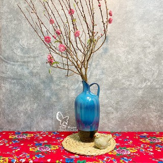Bình Gốm Thiên Điểu - Bình Gốm Quà Tặng Decor Trang Trí - Men Gốm Cao Cấp - C35M4