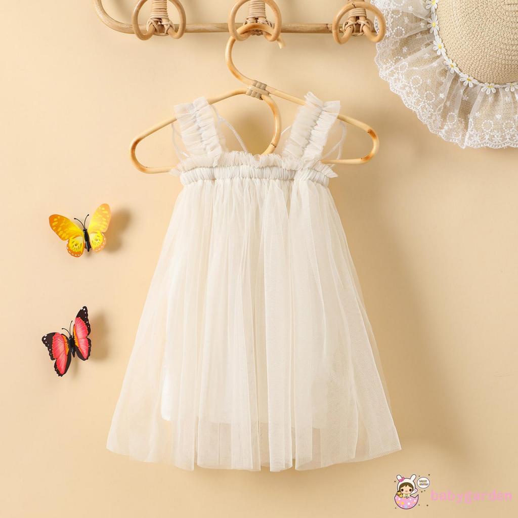 Đầm Lưới Không Tay Hình Bướm Dành Cho Bé Gái 6 Tháng Tuổi 4 Tuổi