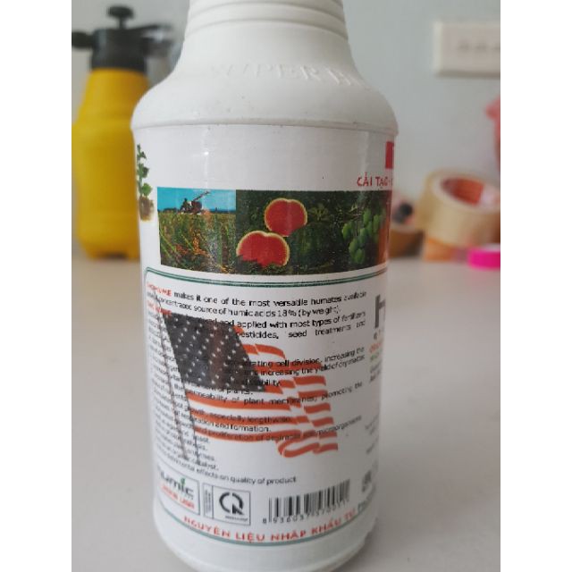 Bán Phân hữu cơ axit humic TNC HUMIC  chai 500ml hàng nhập, phân phối trong nước bởi thietbinhavuon.