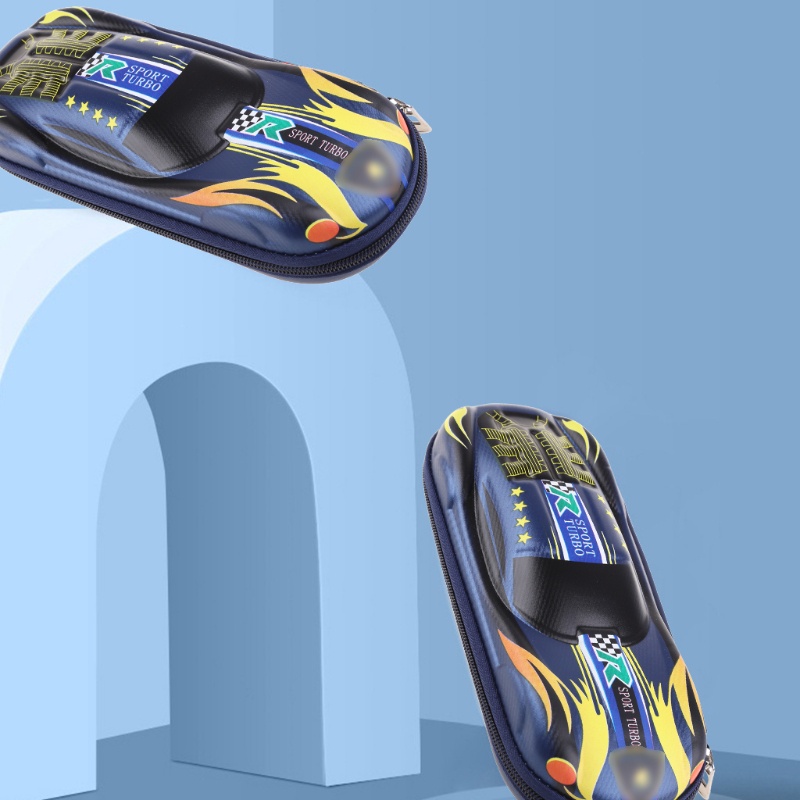 Túi Đựng Bút Họa Tiết Hoạt Hình Sức Chứa Lớn Có Khóa Kéo Kèm Ngăn Đựng Đồ Ẩn