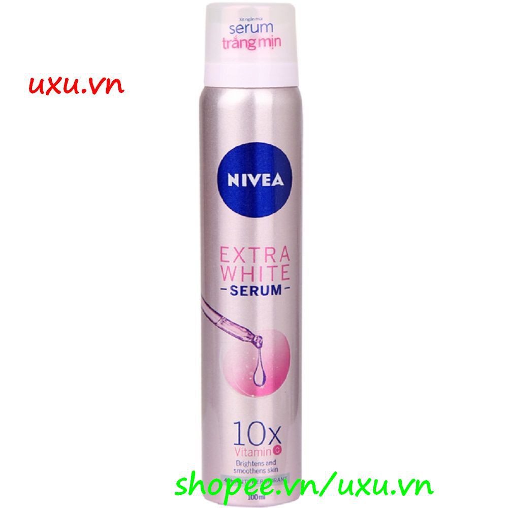 Xịt Khử Mùi Nữ 100Ml Nivea Serum Extra White, Với uxu.vn Tất Cả Là Chính Hãng.