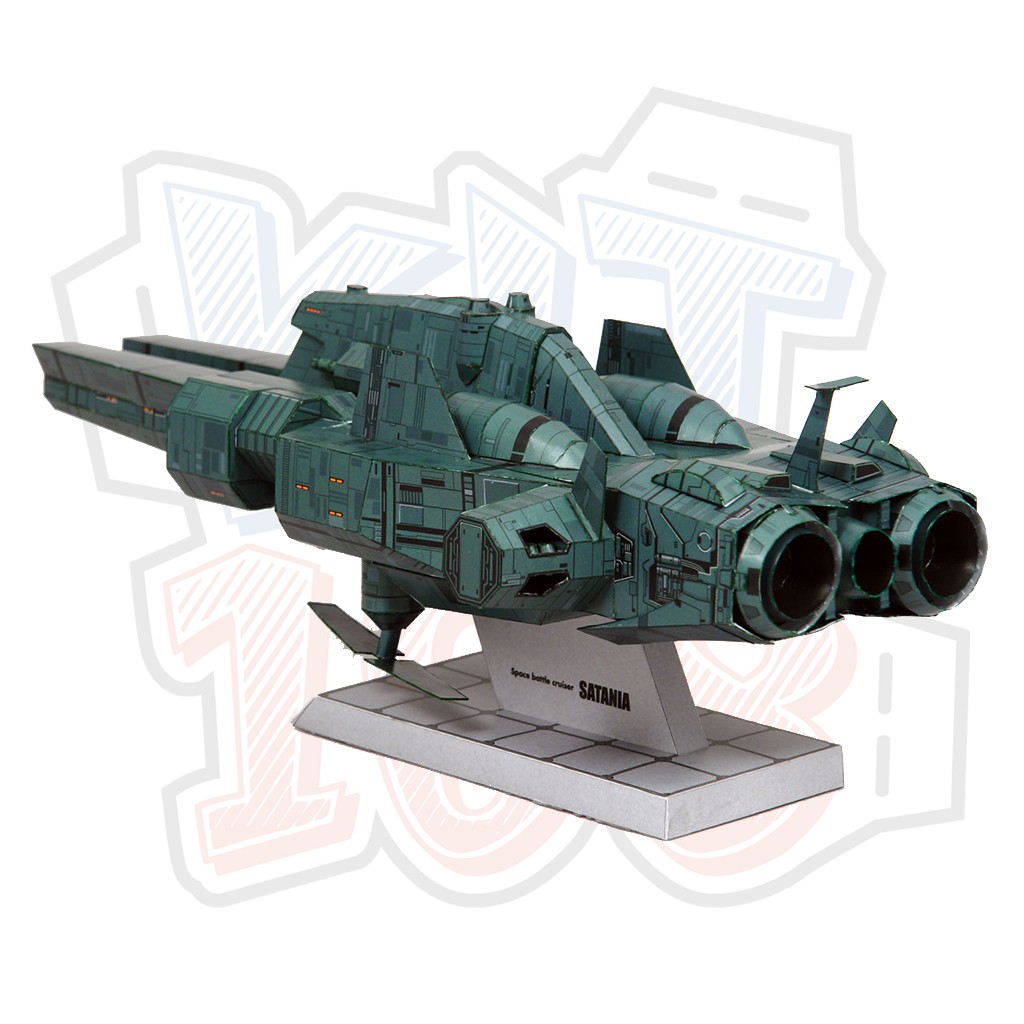 Mô hình giấy Phi thuyền Vũ trụ chiến hạm Space battle cruiser SATANIA