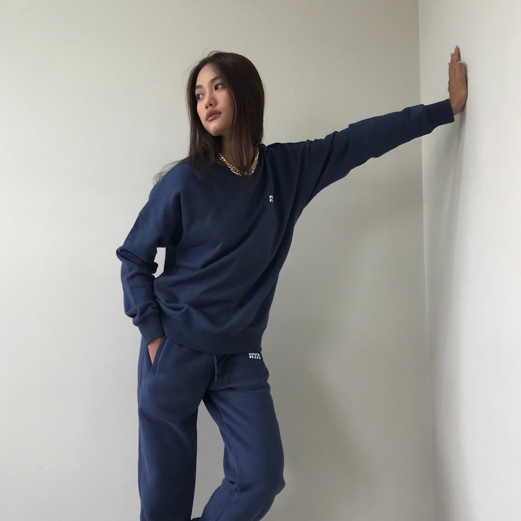 Quần jogger thể thao RYACTIVE - OVERSIZE JOGGER Navy