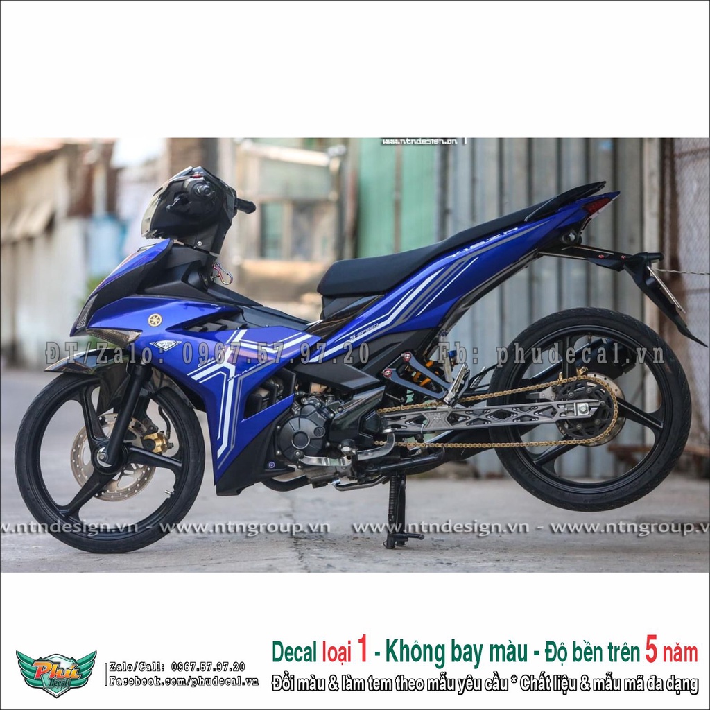 Tem rời Exciter 150 Xanh đen 2022 (2)