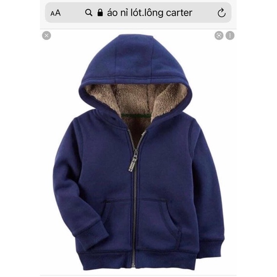 áo khoác lót lông cừu carter