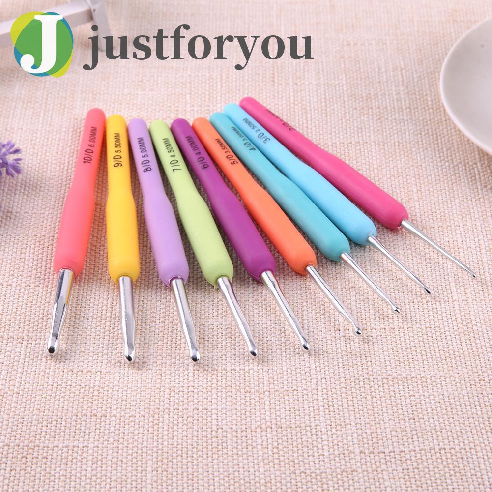 Justforyou2 9pcs/set Weave Craft Crochet Hooks Yarn Knitting Needles Sewing Tool Kit