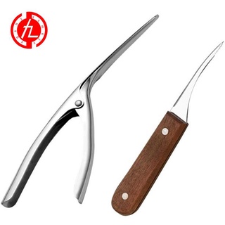 Set 2 dụng cụ bóc vỏ tôm bằng thép không gỉ