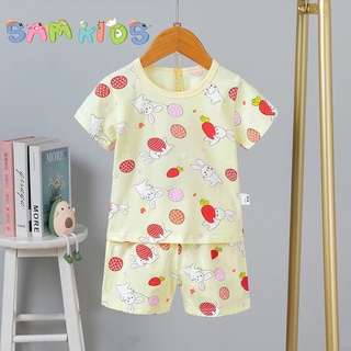 Bộ cộc tay thỏ kute cotton xuất hàn cho bé