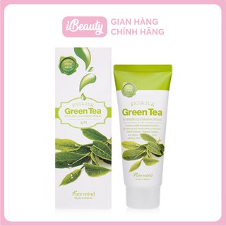 SỮA RỬA MẶT TRÀ XANH PURE MIND GREEN TEA SO FRESH CLEANSING FOAM 100ML - Hàn Quốc chính hãng