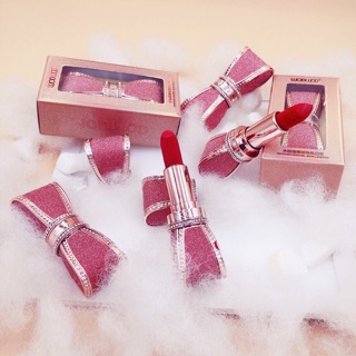 💄Son thỏi hình nơ Wodwod Diamond Enamel Bow Lipstick siêu sang chảnh( tặng kèm 1 mask ủ môi BIoaqua)💋